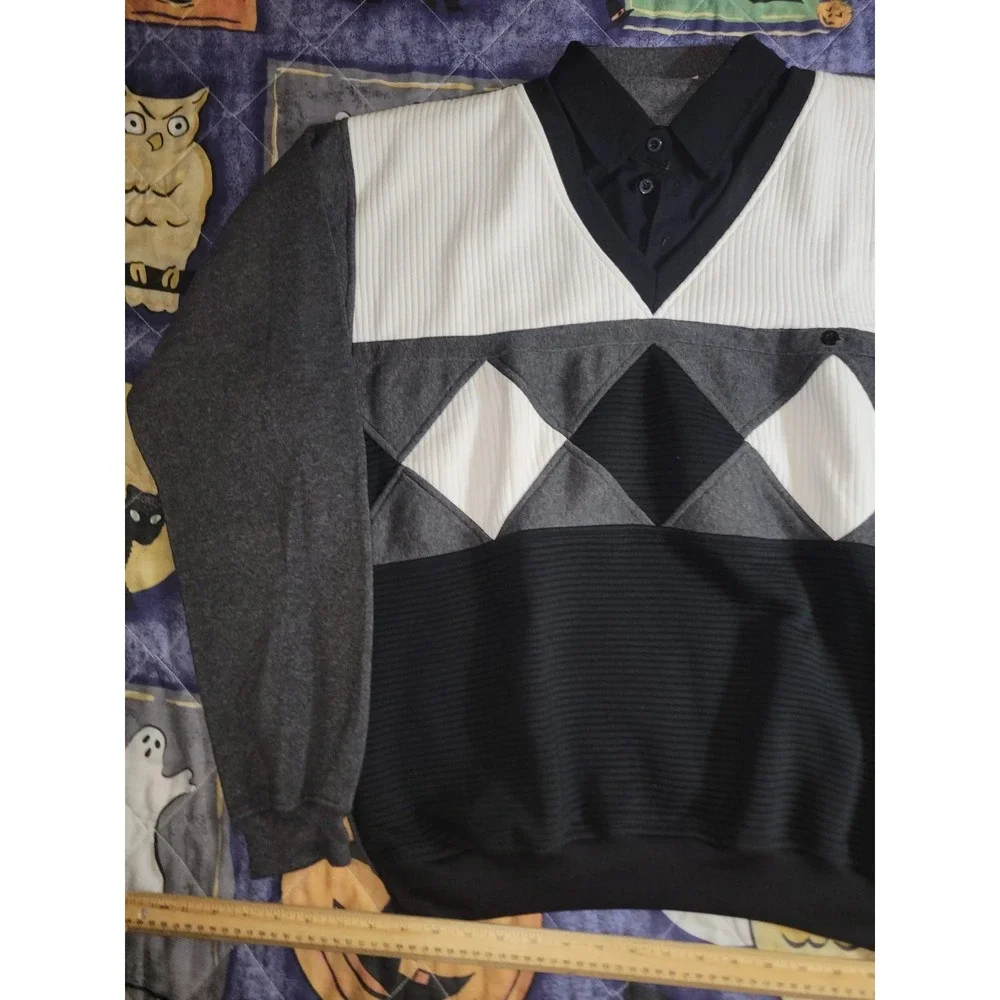 Vintage Collared Sweater Men's XLT Grandpacore ‎ Alexxus 160